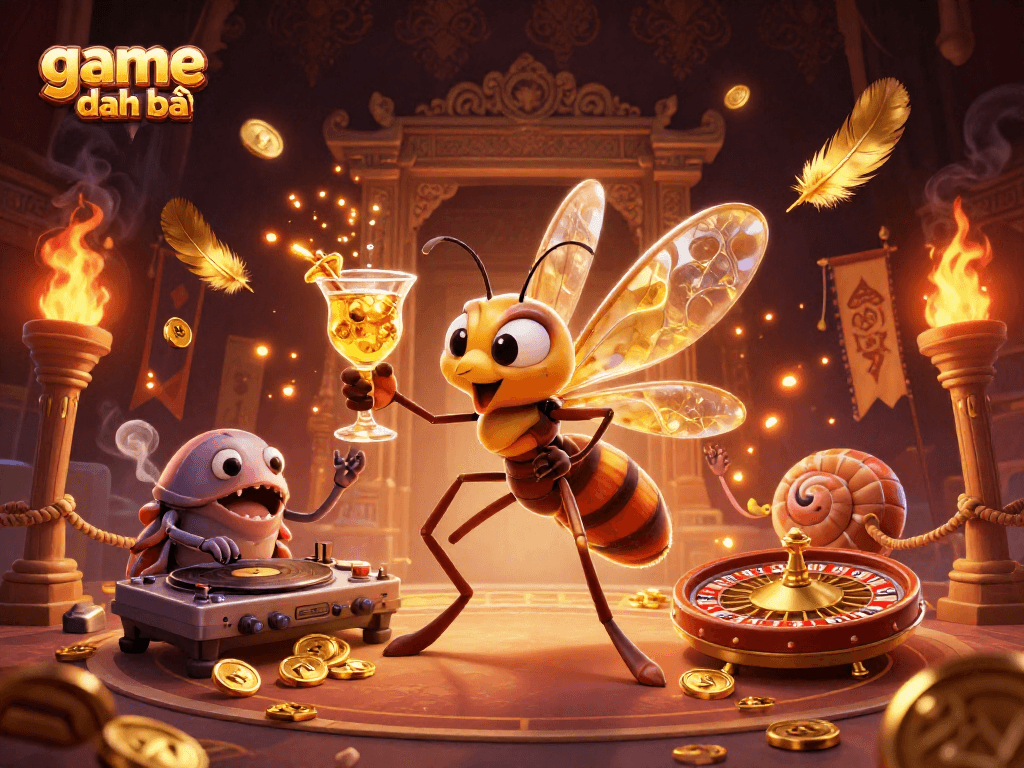 Experience the thrill of game đánh bài with vibrant casino characters and dynamic elements.