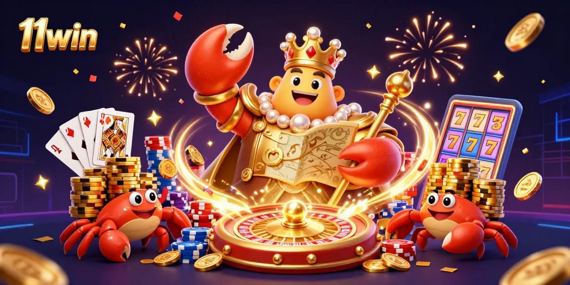 Experience the thrill of casino gaming with the golden crab emperor at 11win.