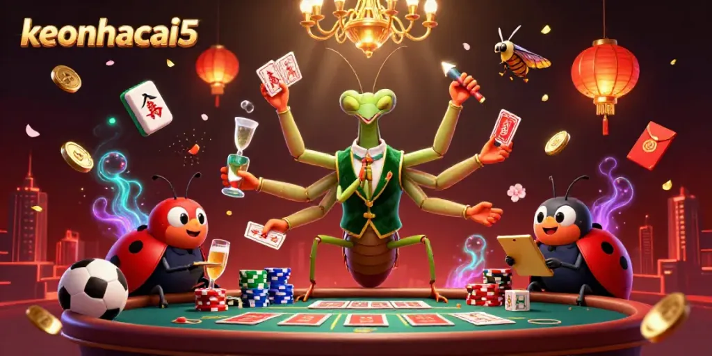 Experience real-time sports betting excitement with keonhacai5, featuring dynamic characters in a captivating scene.