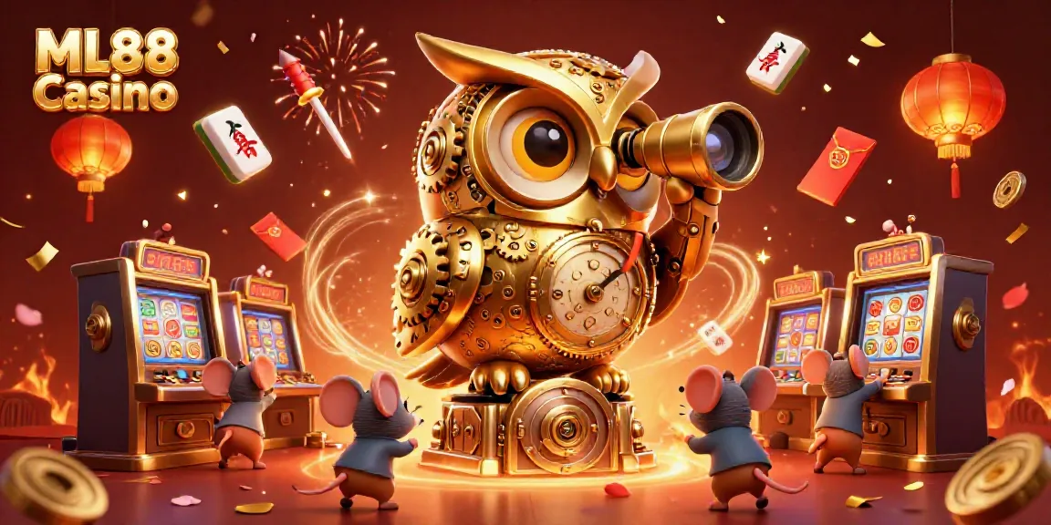Experience the thrill of ML88 Casino with a vibrant 3D scene showcasing unique gaming elements.