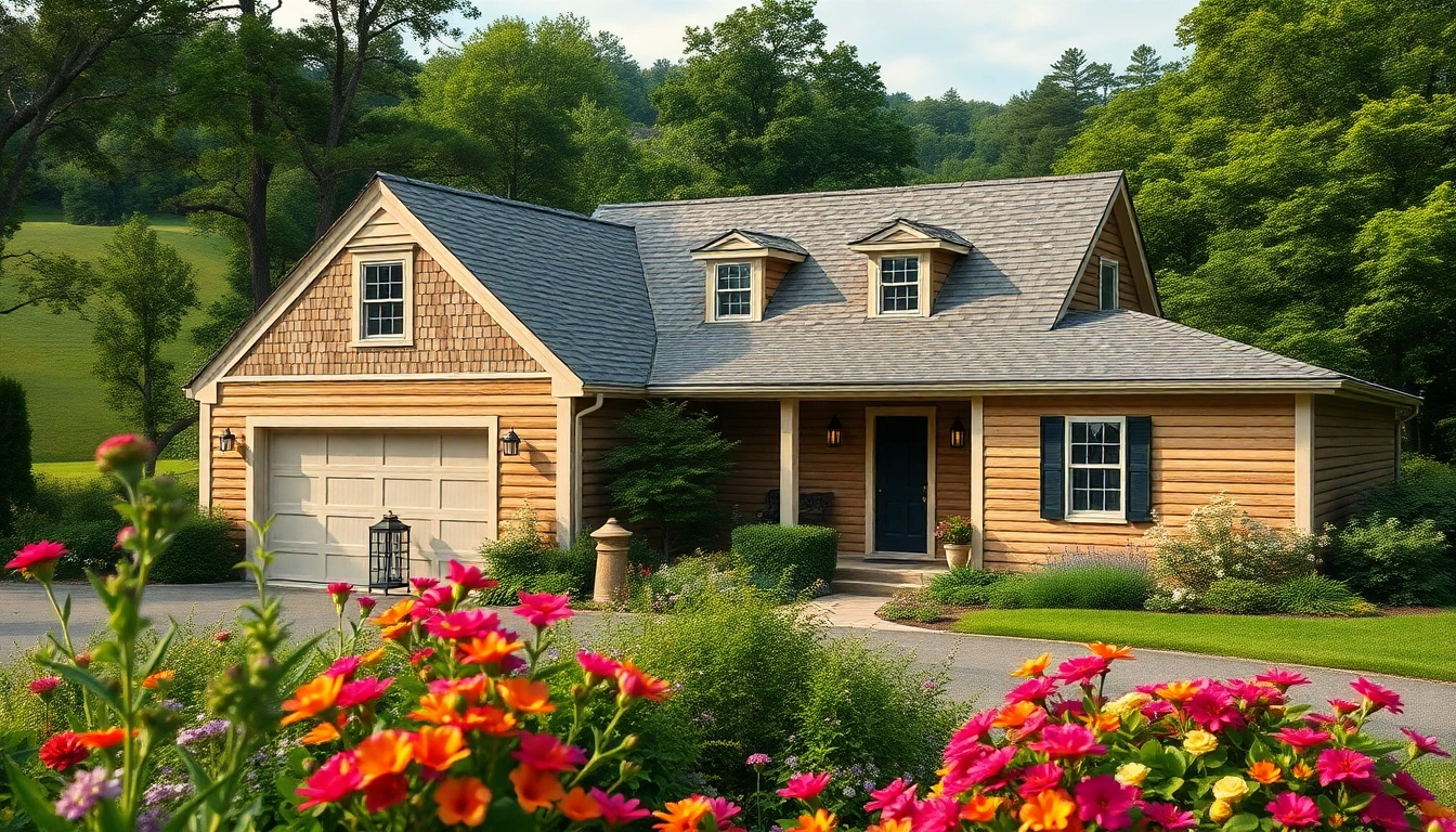 Admire stunning cape cod homes with charming attached garages in serene settings.