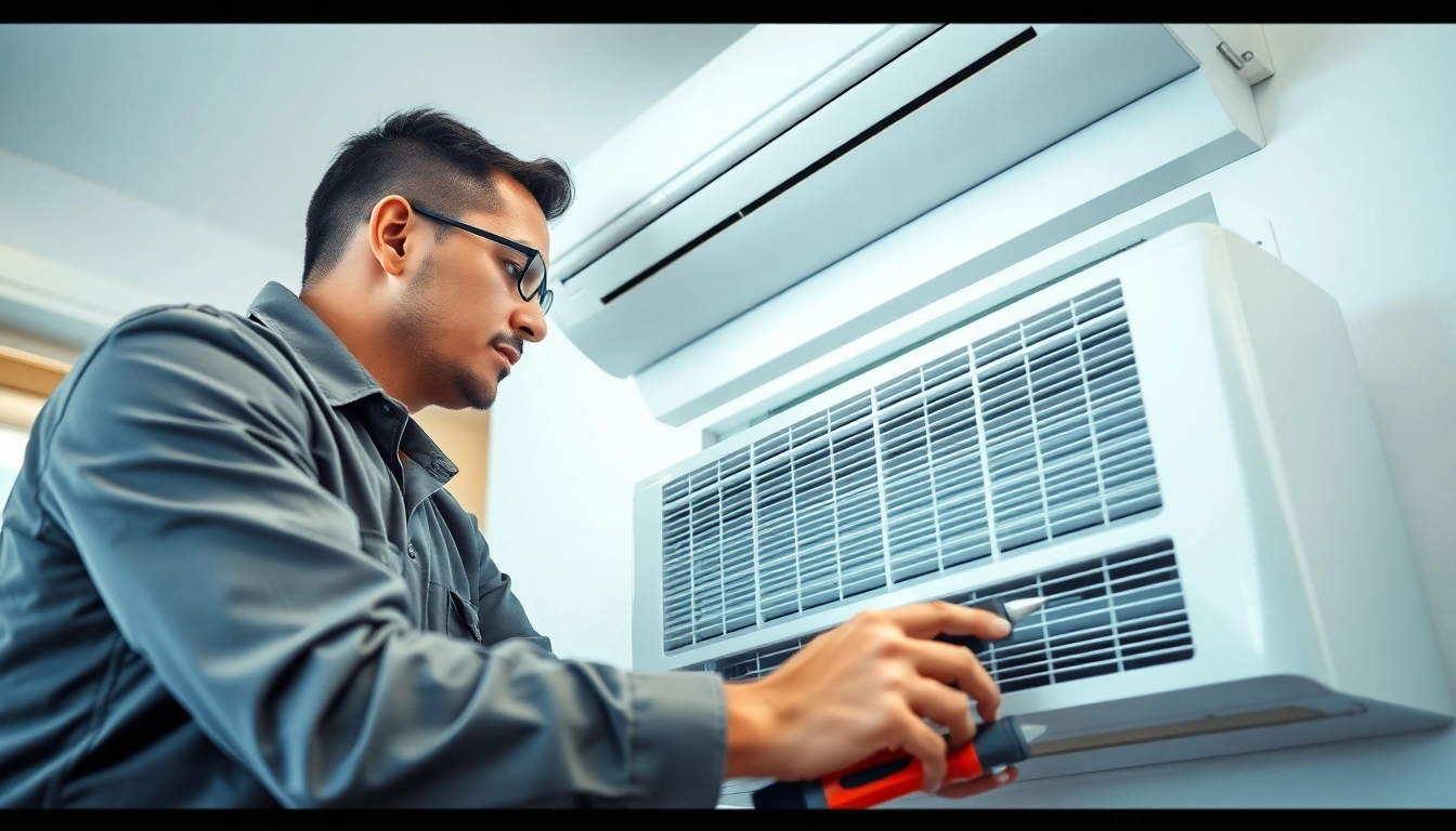 Air Conditioning Repair Tampa - HVAC technician expertly fixes a residential air conditioning unit.