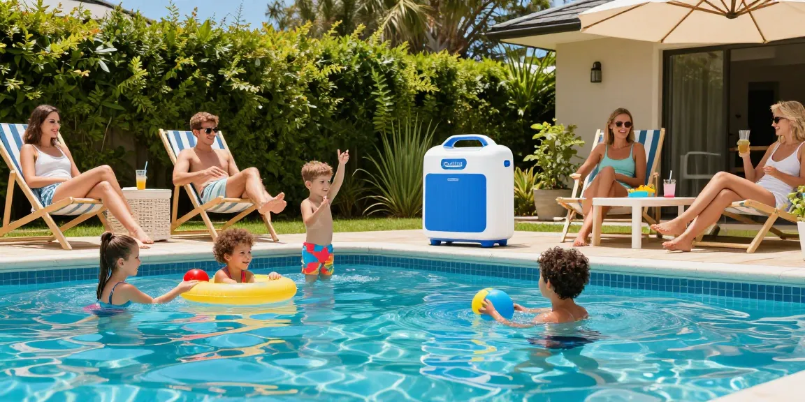 Best Pool Chlorinators in Australia ensuring clean and safe swimming in a vibrant backyard pool.