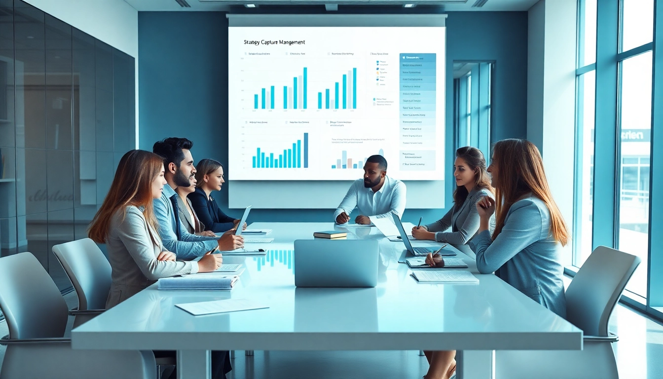 Enhance your Strategy Capture Management with efficient team collaboration in a modern office.