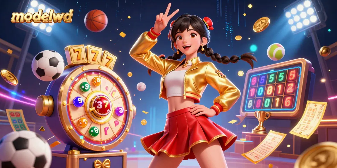 Experience thrilling wins at modalwd's vibrant slot games with an energetic Asian woman celebrating jackpots.
