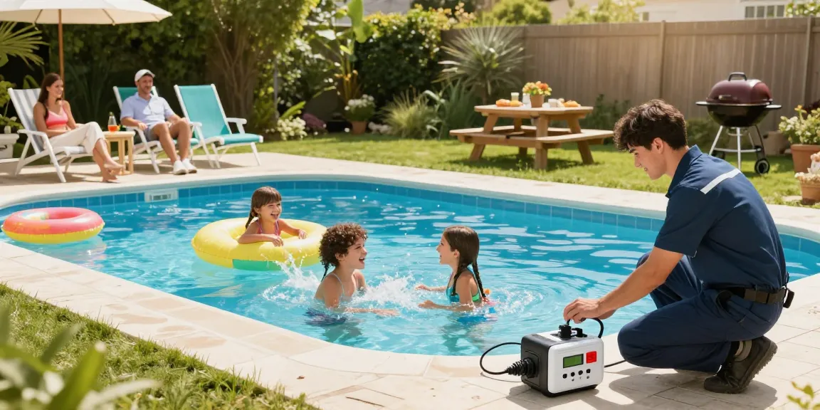Dolphin Pool Services enhancing family fun with expert pool maintenance and joyful splashing moments.