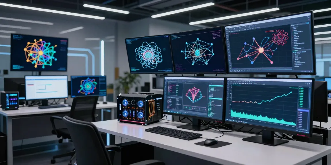 HB88: Advanced AI technology and software development workflow in a modern workspace setup.