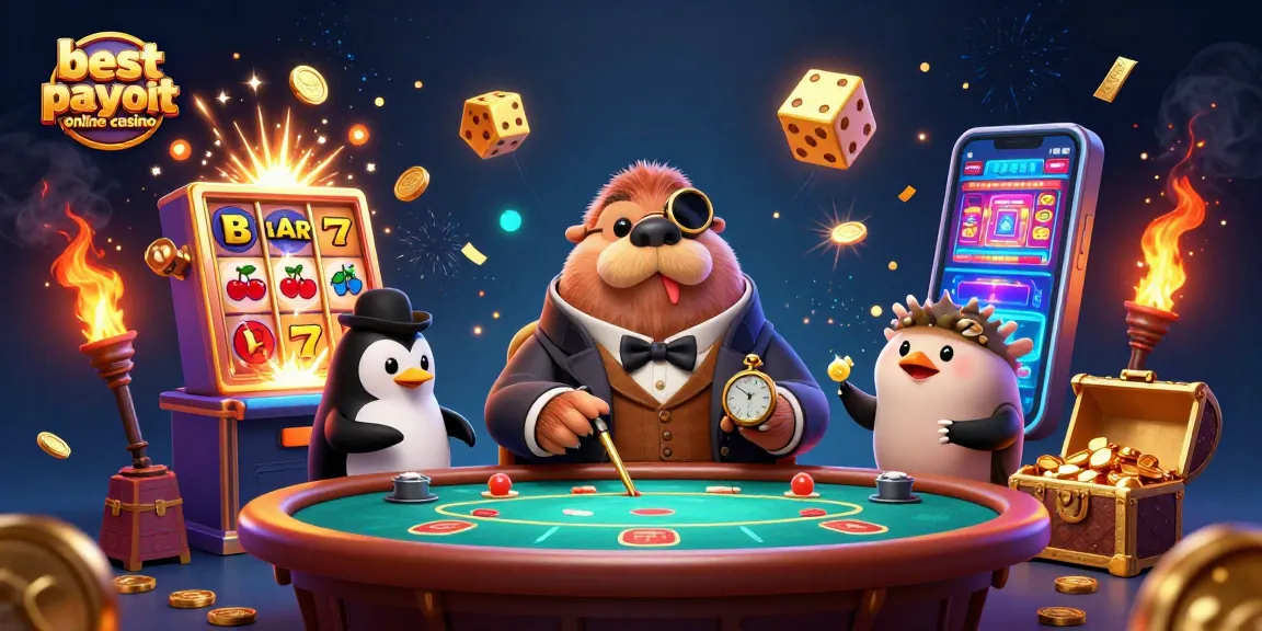 Experience vibrant gameplay with the best payout online casino featuring a walrus poker scene.