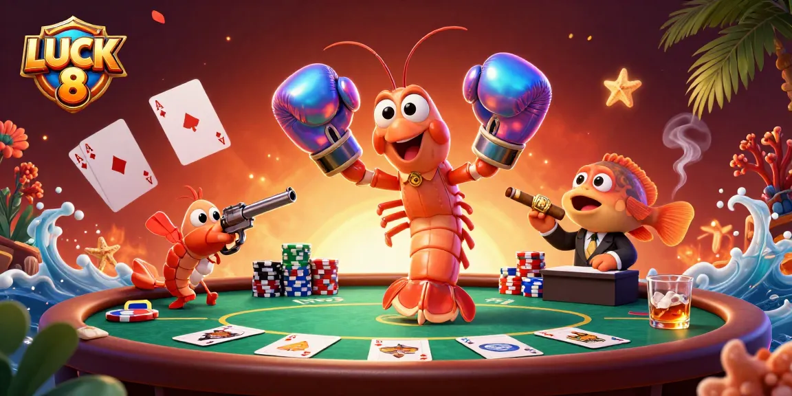 Experience thrilling gaming at LUCK 8 with vibrant poker action and dynamic characters