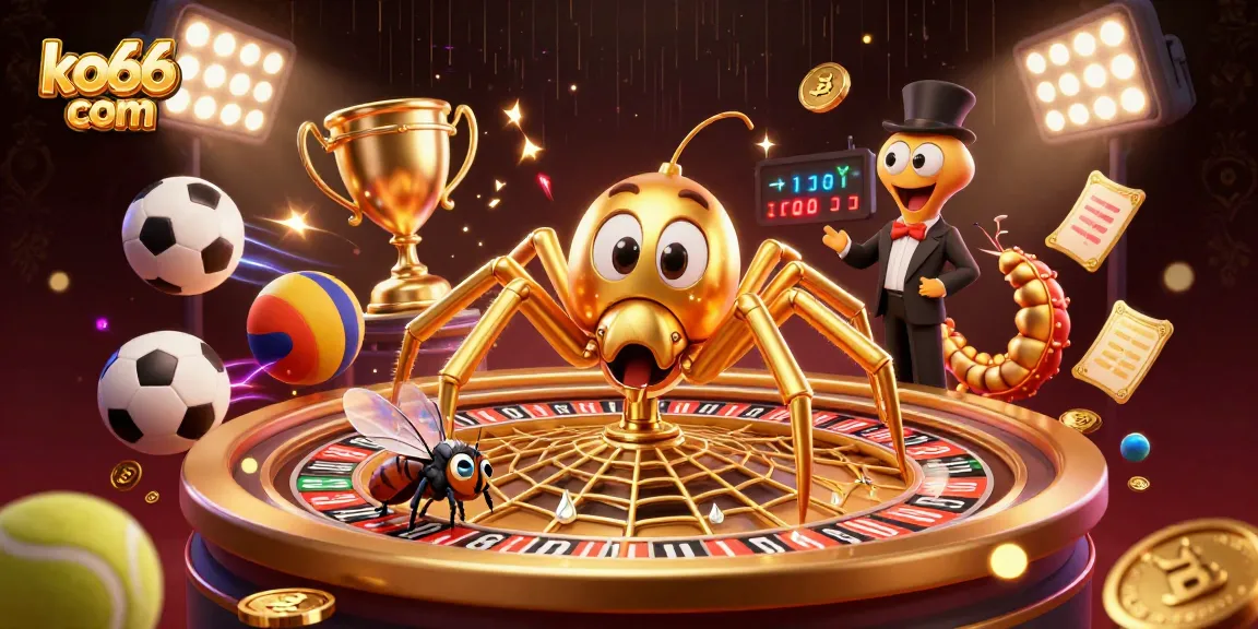 Experience the thrill of betting at ko66 com with a stunning 3D casino scene filled with action!
